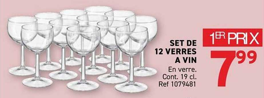 SET DE 12 VERRES A VIN