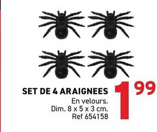 SET DE 4 ARAIGNEES