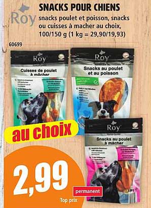 SNACKS POUR CHIENS