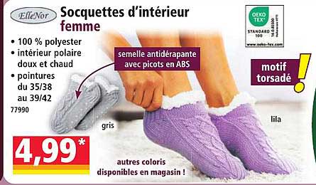 Socquettes d'intérieur femme