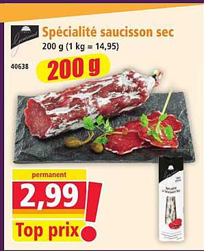 Spécialité saucisson sec