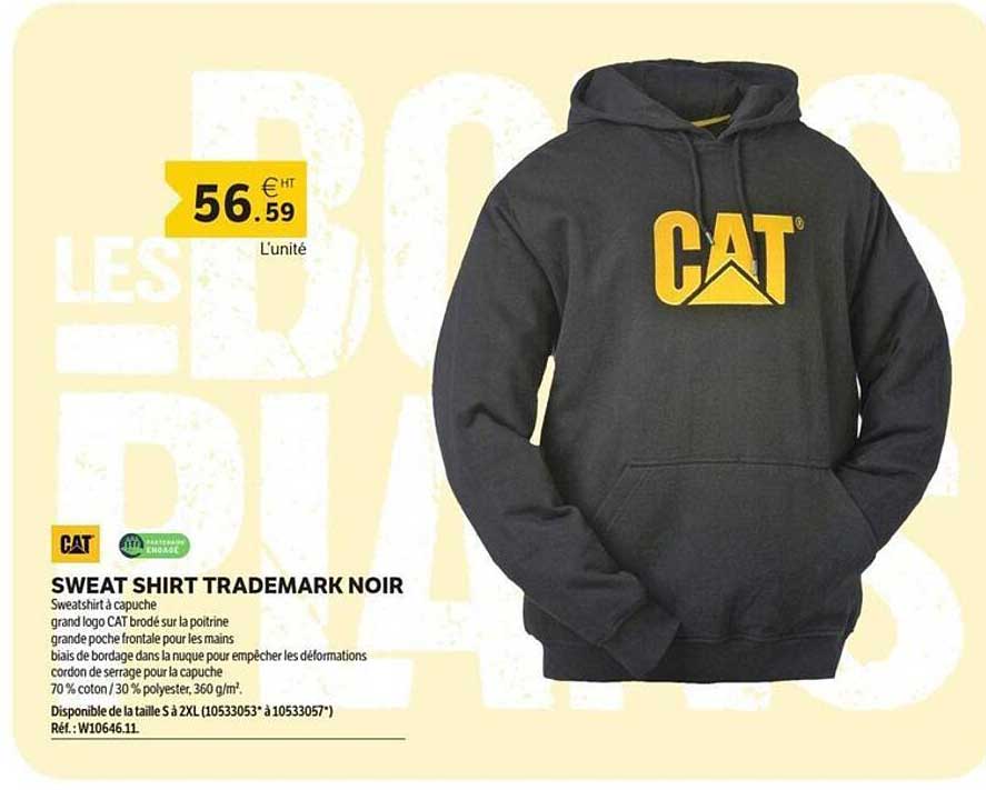 SWEAT SHIRT TRADEMARK NOIR