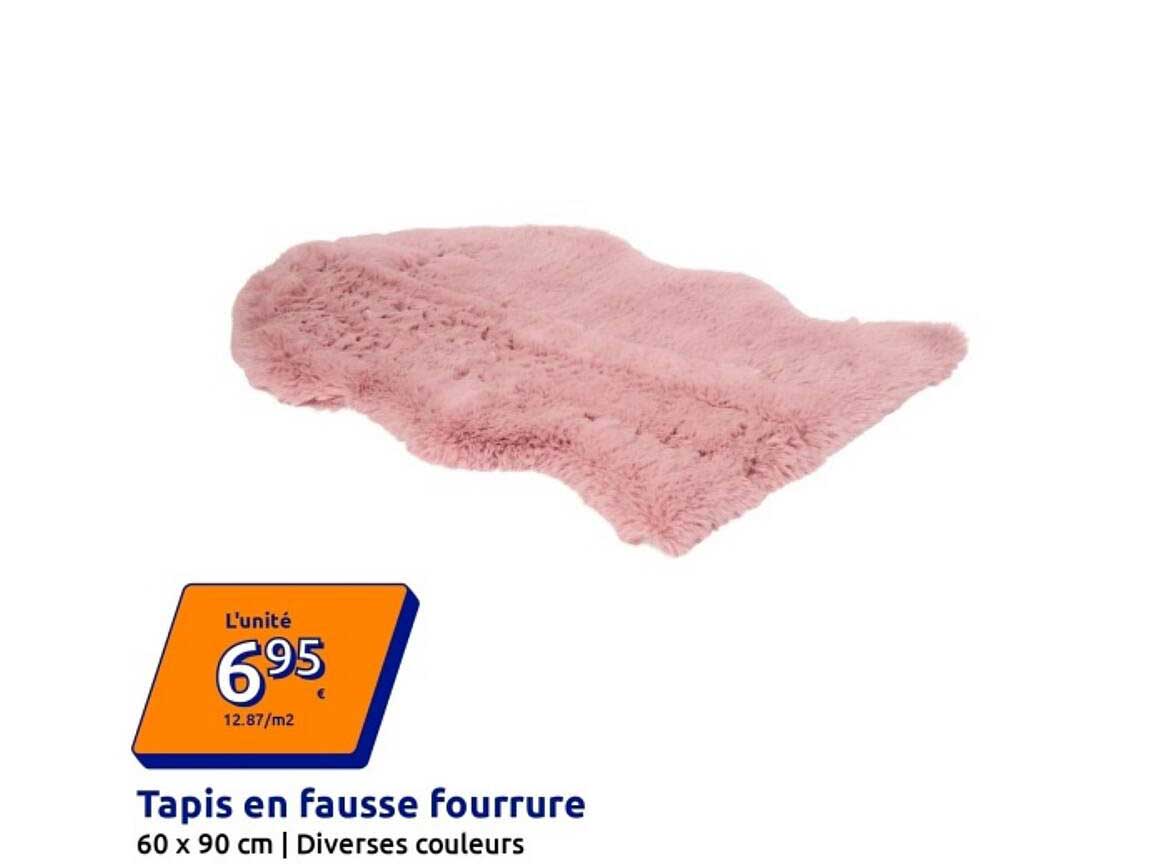 Tapis en fausse fourrure