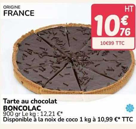 Tarte au chocolat BONCOLAC
