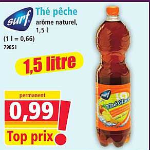 Thé pêche arôme naturel, 1,5 l