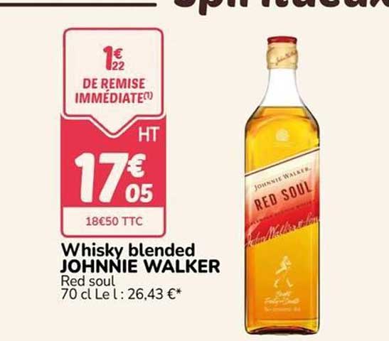 Whisky blended JOHNNIE WALKER Red soul 70 cl