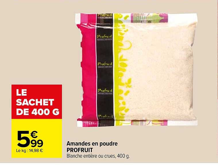 Amandes en poudre PROFRUIT