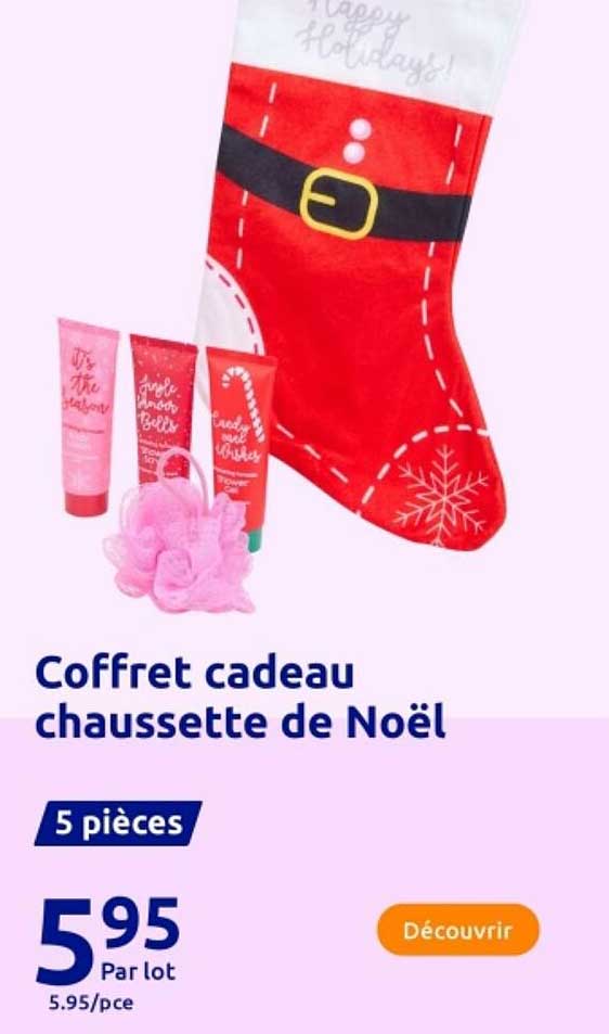 Coffret cadeau chaussette de Noël