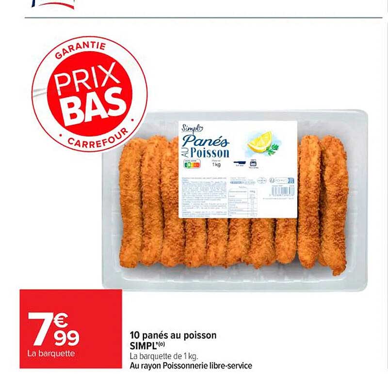 10 panés au poisson SIMPL'