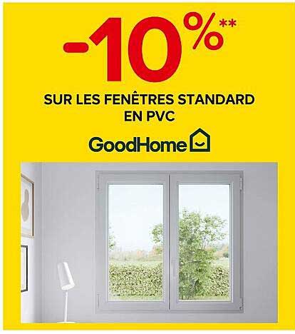 -10 % sur les fenêtres standard en PVC