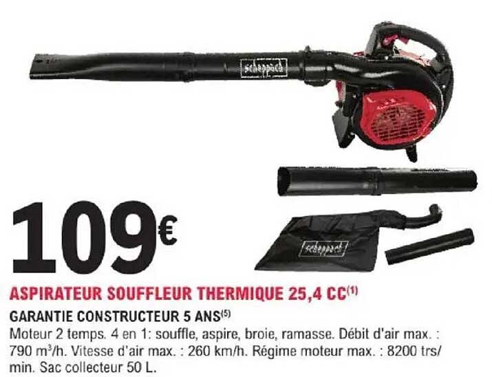 ASPIRATEUR SOUFFLEUR THERMIQUE 25,4 CC