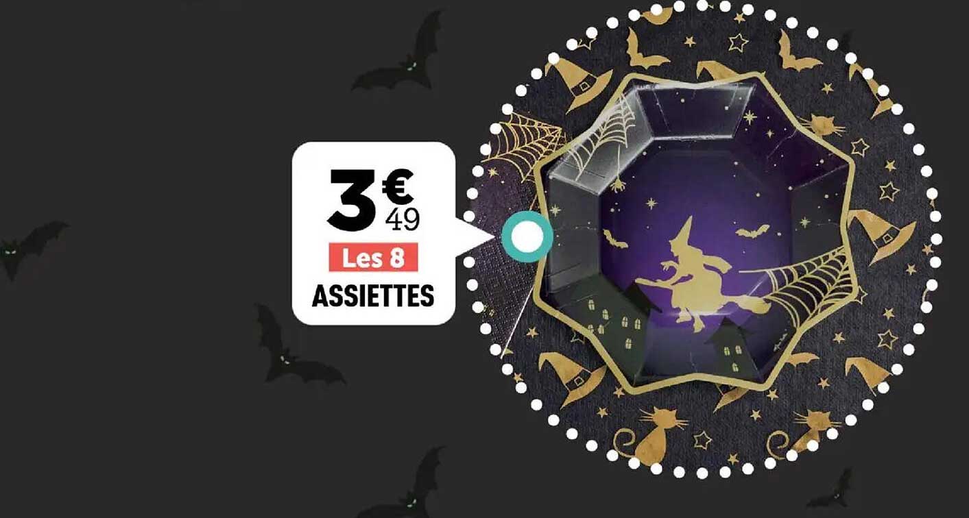 Assiettes Halloween les 8