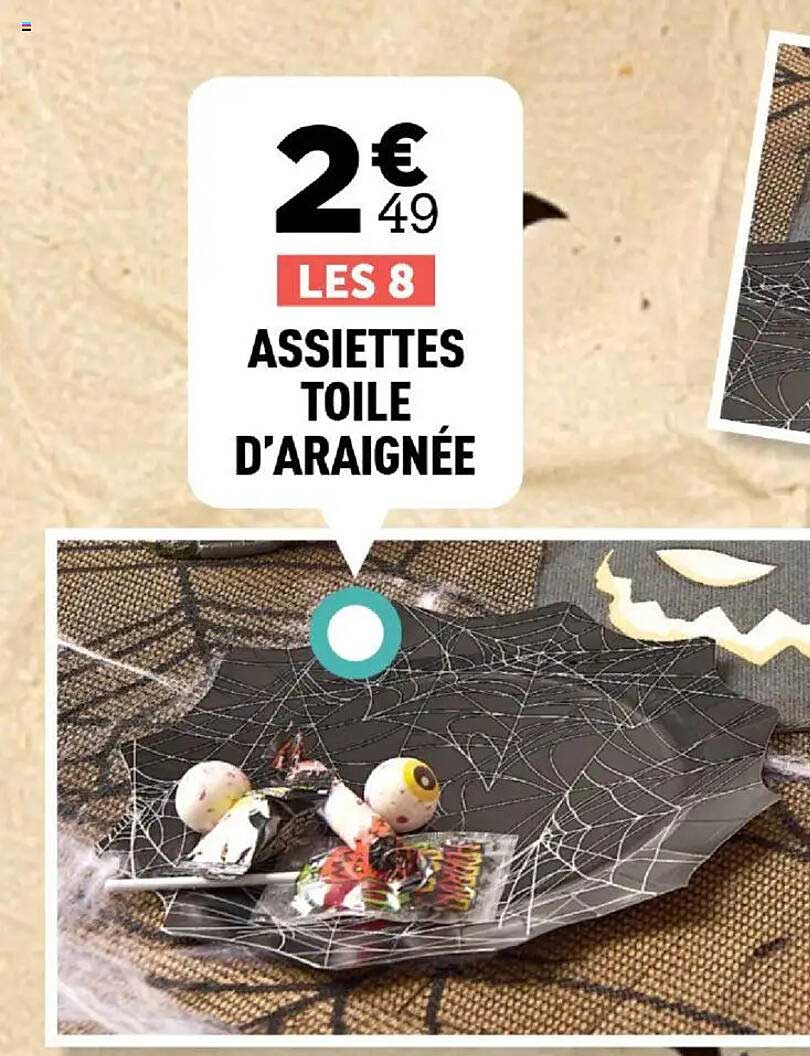ASSIETTES TOILE D'ARAIGNÉE