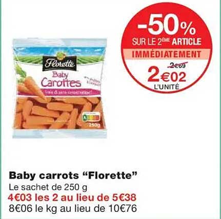 Baby carrots "Florette"