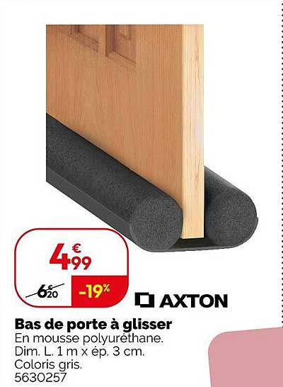 Bas de porte à glisser