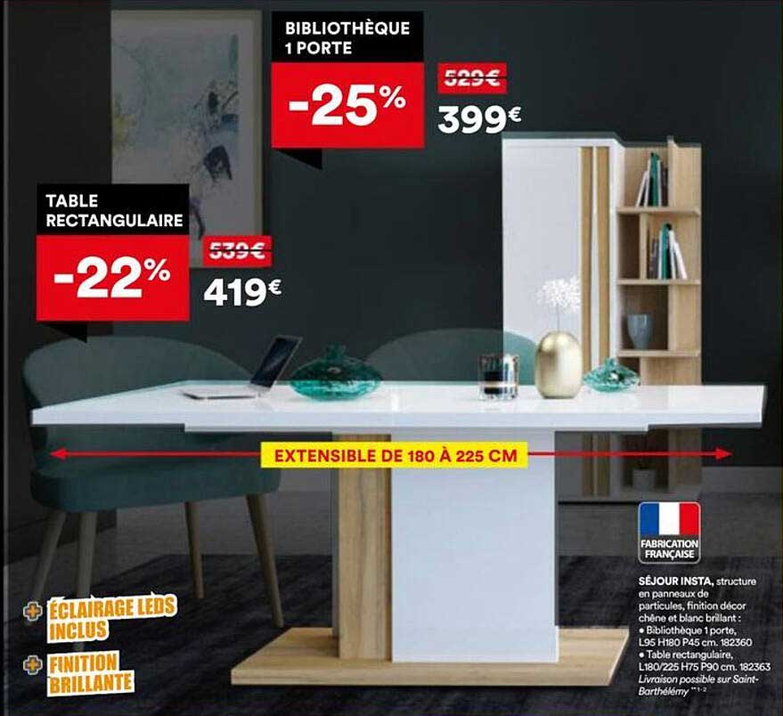 Bibliothèque 1 porte -25%