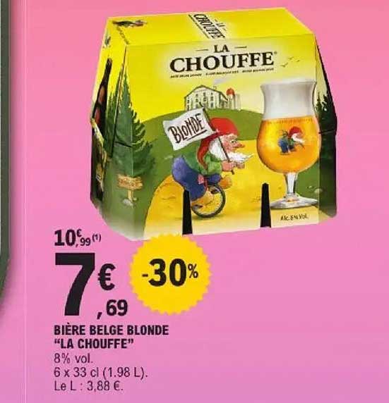 BIÈRE BELGE BLONDE “LA CHOUFFE”