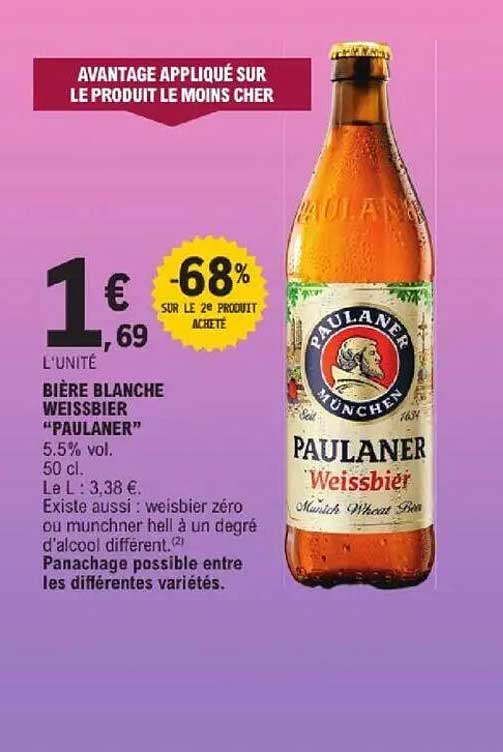 BIÈRE BLANCHE WEISSBIER “PAULANER”