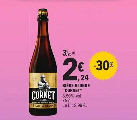 BIÈRE BLONDE "CORNET"