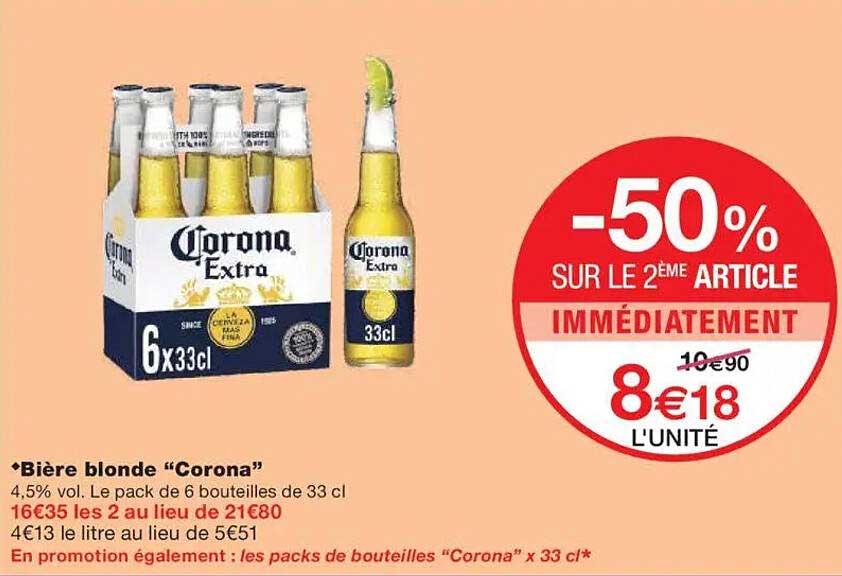 Bière blonde “Corona”
