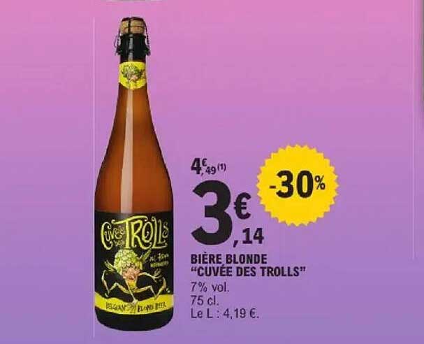 BIÈRE BLONDE “CUVÉE DES TROLLS!”