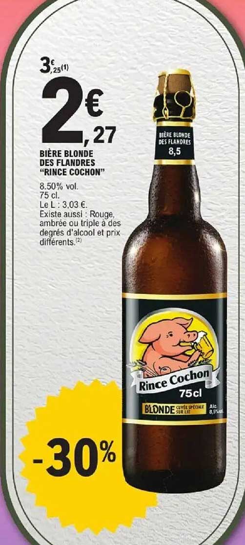 Bière Blonde des Flandres "Rince Cochon"