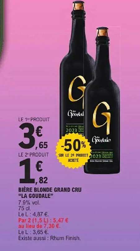 BIÈRE BLONDE GRAND CRU “LA GOUDALE”