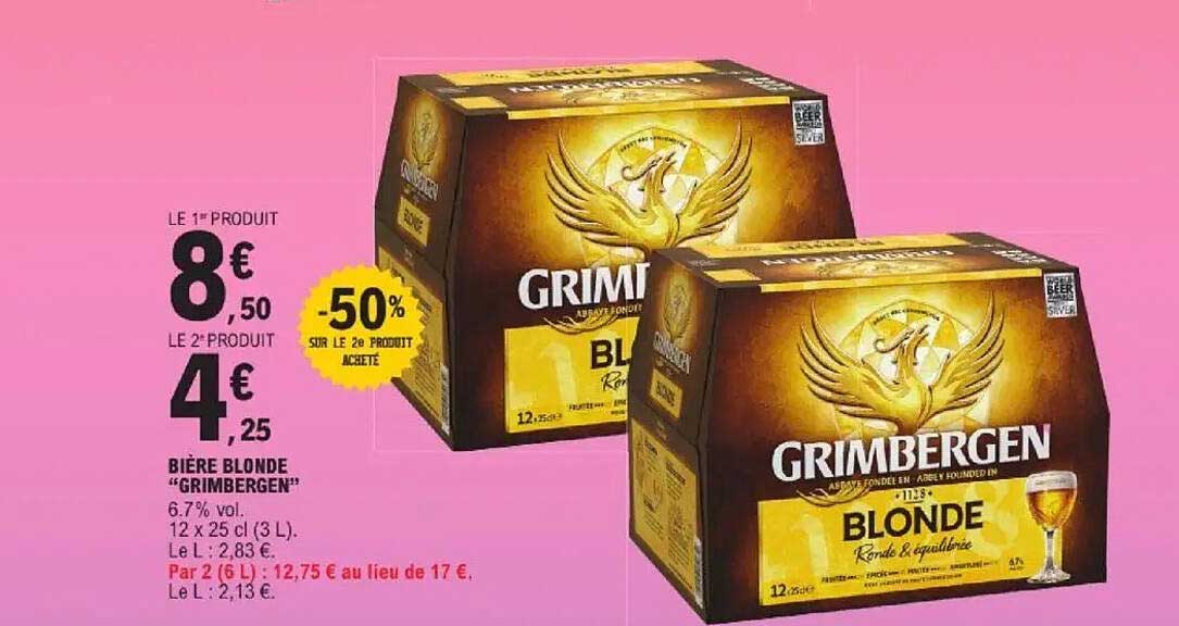 BIÈRE BLONDE "GRIMBERGEN"