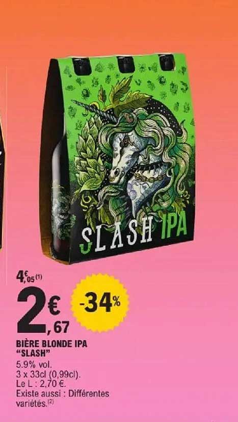 BIÈRE BLONDE IPA “SLASH”