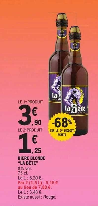 BIÈRE BLONDE “LA BÊTE”