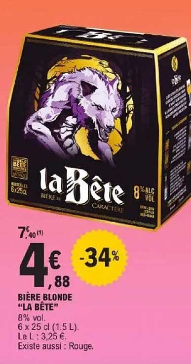 BIÈRE BLONDE "LA BÊTE"