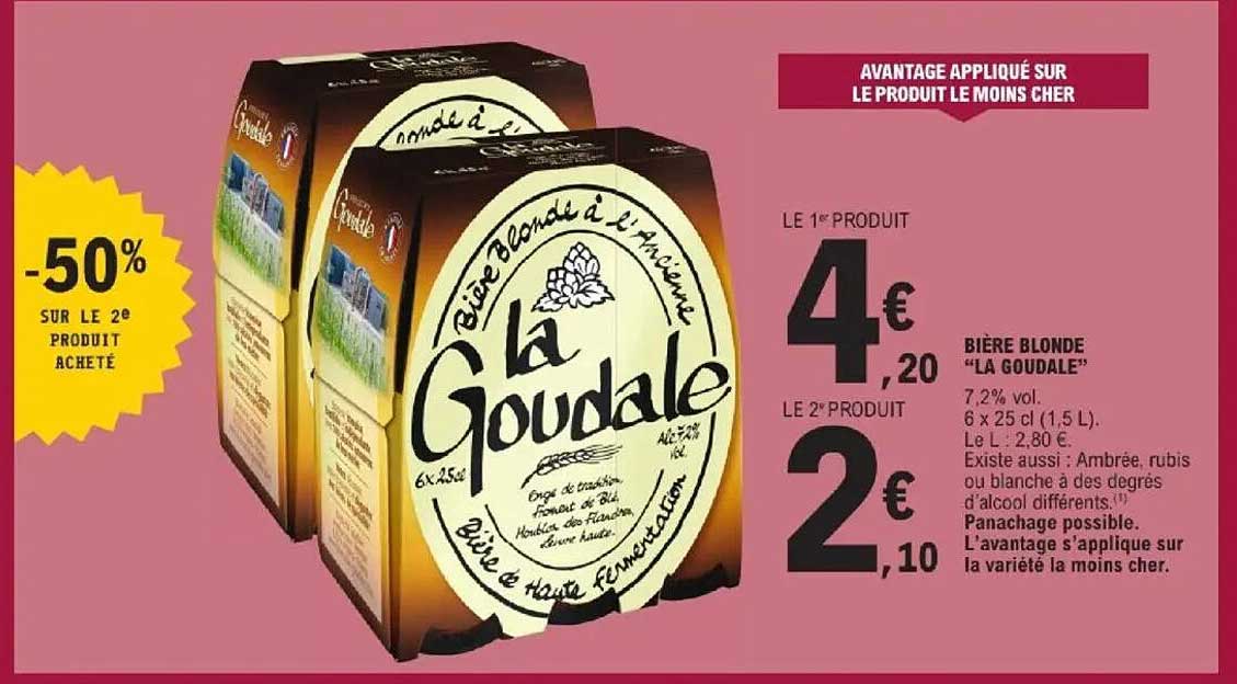 BIÈRE BLONDE "LA GOUDALE"