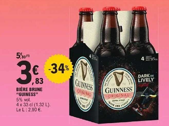 BIÈRE BRUNE “GUINESS”