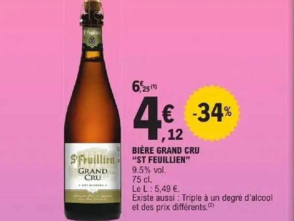 BIÈRE GRAND CRU “ST FEUILLIEN”