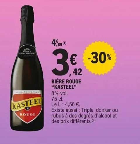 BIÈRE ROUGE "KASTEEL"
