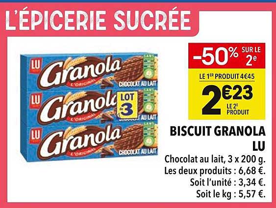 BISCUIT GRANOLA LU