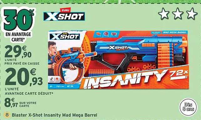 Blaster X-Shot Insanity Mad Mega Barrel