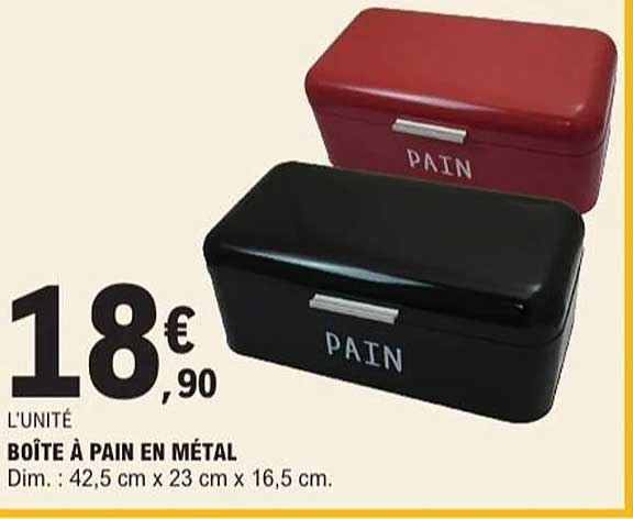 BOÎTE À PAIN EN MÉTAL
