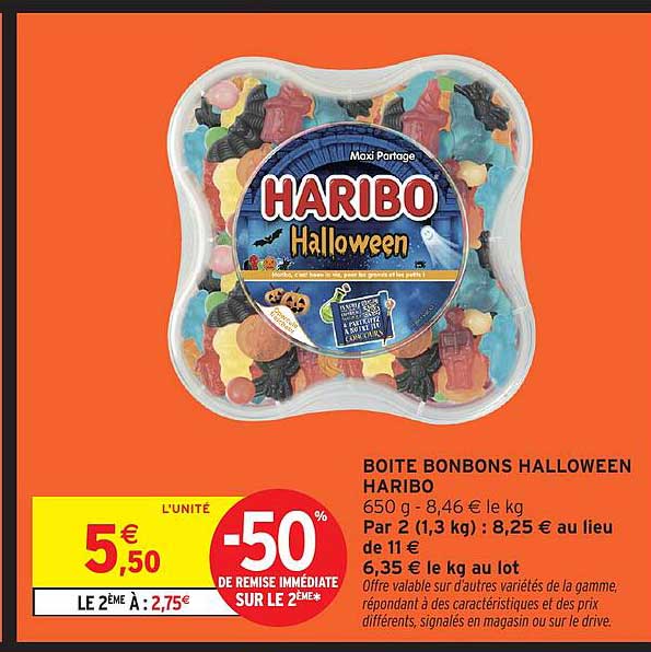 BOITE BONBONS HALLOWEEN HARIBO