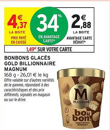 BONBONS GLACÉS GOLD BILLIONNAIRE MAGNUM