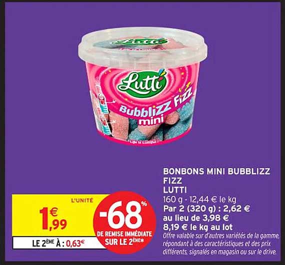 BONBONS MINI BUBBLIZZ FIZZ