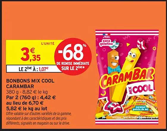 BONBONS MIX COOL CARABAR