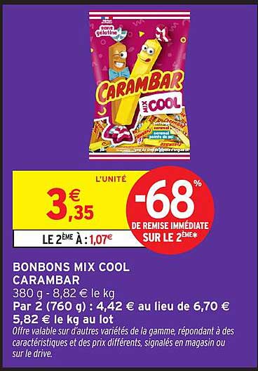 BONBONS MIX COOL CARAMBAR