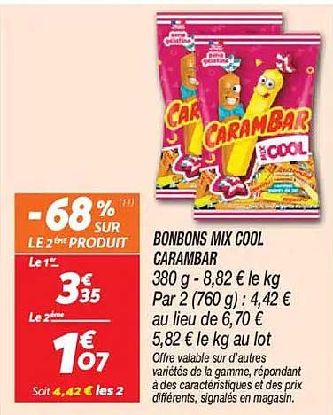 BONBONS MIX COOL CARAMBAR