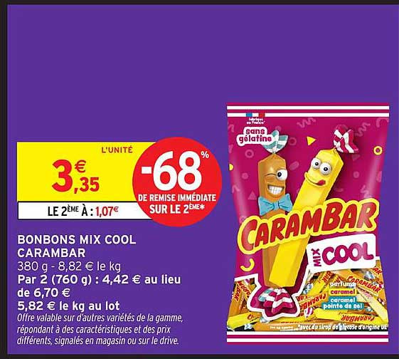 BONBONS MIX COOL CARAMBAR