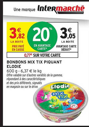 BONBONS MIX TIX PIQUANT ELODIE
