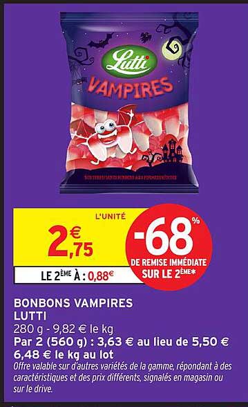BONBONS VAMPIRES LUTTI