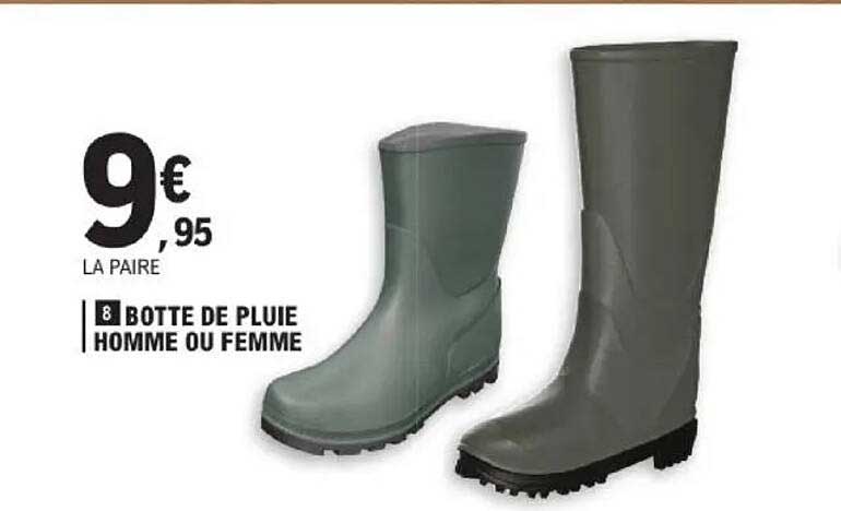 Botte de pluie homme ou femme