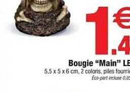 Bougie “Main” LED