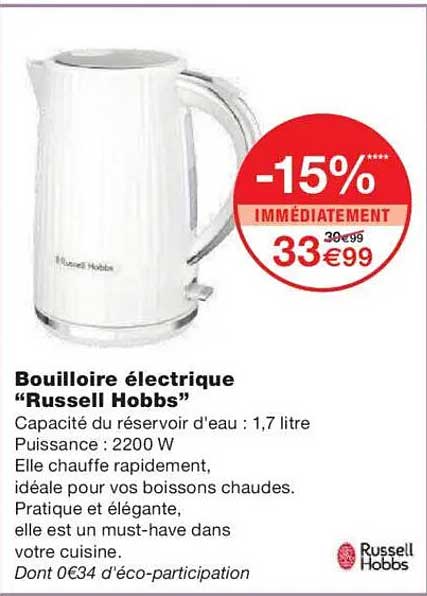 Bouilloire électrique "Russell Hobbs"
